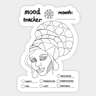 Bullet Journal Mood Tracker Sticker